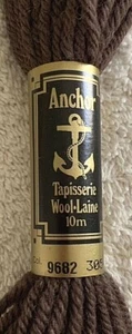 Anchor Tapisserie Wool Yarn 1 Skein 10M Brown Shade 9682 Needlepoint - Picture 1 of 4