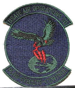 USAFE Air Operations Squadron Insignia Badge Crest Patch Subdued - Picture 1 of 1