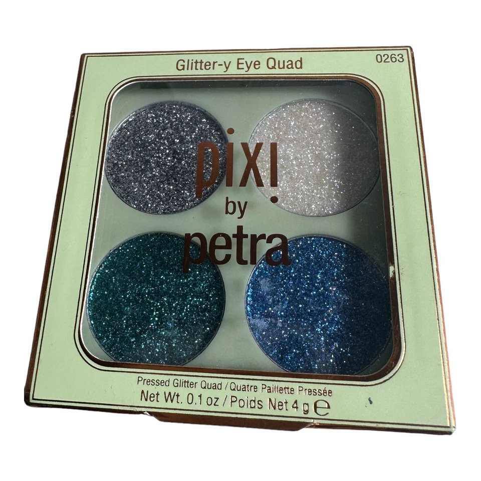 pixi by petra glitter-y eye quad in blue pearl Full size Mermaid Vibes - Image 1 of 1