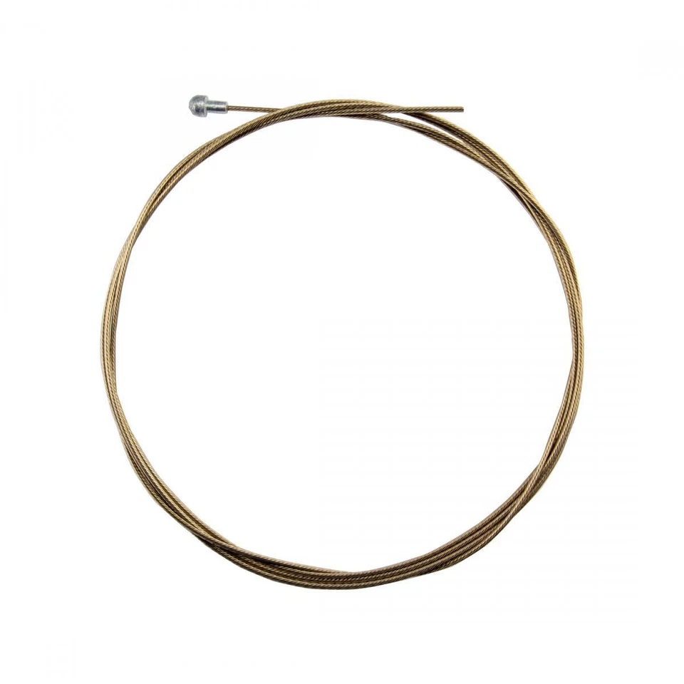 CABLE FRENO BICICLETA ORIGINAL8 SS ELECTRÓLISIS SUPER SLICK 1.5x2800 ROAD GOLD Foto 1 de 1