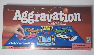 Clásico Juego de Carrera de Mármol Aggravation Hasbro Movimientos Ganadores 2017 Completo Foto 1 de 4