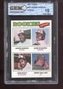 Andre Dawson RC 1977 Topps #473 Cubs Rookie GEM MINT 10