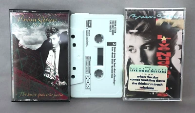 Brian Setzer (the stray cats): Knife Feels Like Justice + Live Nude Guitars. Lot Foto 1 de 2