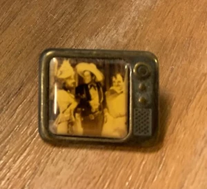 Cisco Kid, Duncan Renaldo & Pancho, Leo Carillo, TV-förmiger Metallreversstift/Rückseite - Bild 1 von 2