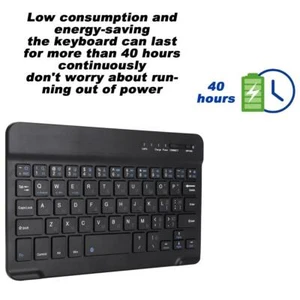Universal 7Inch Russian Wireless BT Aluminum Keyboard For Android/IOS/WIN - Picture 1 of 10