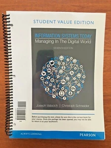 Information Systems Today: Managing in a Digital World, Student Value Edition 7 - Bild 1 von 12