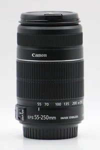 Canon EF-S 55-250mm f/4-5.6 IS II Telephoto Zoom Lens w/ Caps – Clean, Tested - Picture 1 of 17