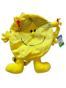 Little Miss Sunshine Character Plush Yellow Backpack Mr Men School Bag - Picture 1 of 4