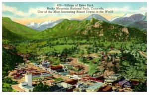 Vintage 1953 Air View Estes Park Co. Postcard - P44 - #13 - Picture 1 of 2