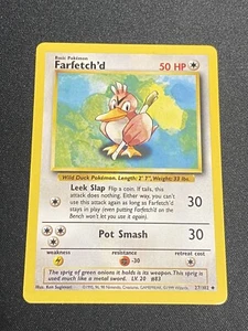 Farfetch’d - Base Set - 27/102 - Uncommon - Pokemon Karte - Unlimited - NM - Bild 1 von 3