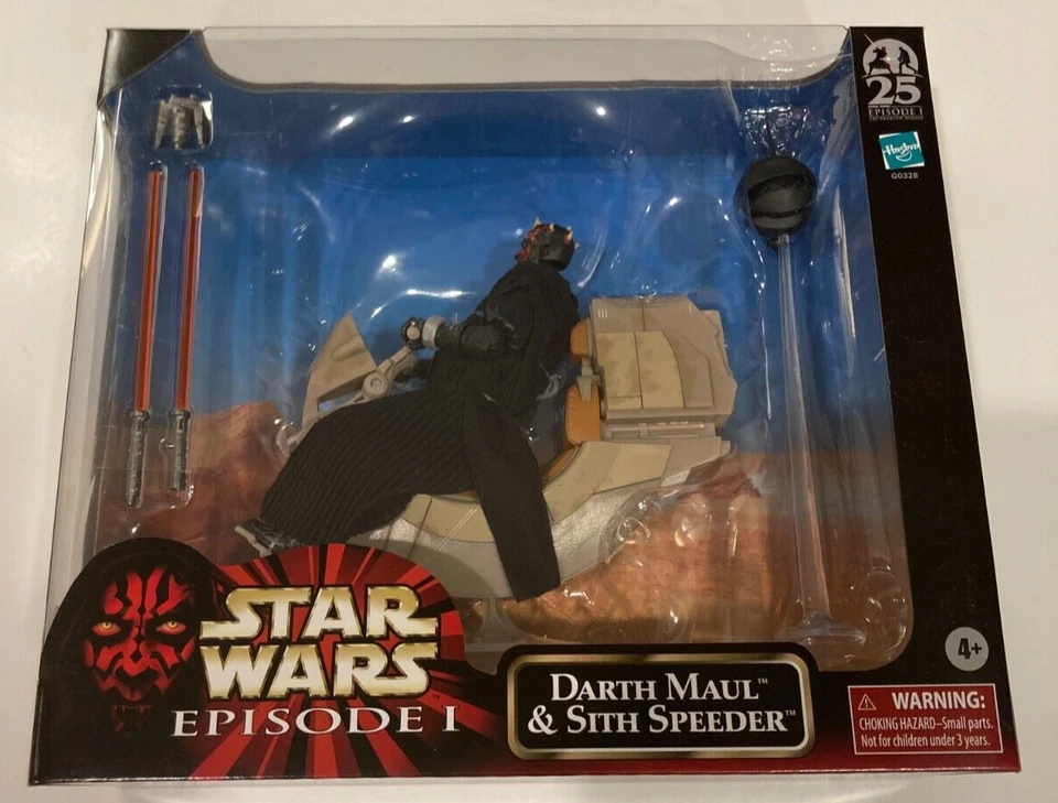 2024 SDCC Hasbro Star Wars Black Series Darth Maul & Sith Speeder