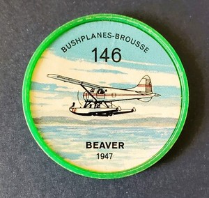 1962 Jell-O History of Aviation Coins Bushplanes-Brousse  #146 Beaver 1947