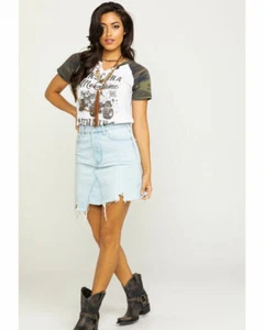 Neu mit Etikett: We the Free by Free People Going Rogue aufgesetzter Minirock Flutwelle 28 - Bild 1 von 12
