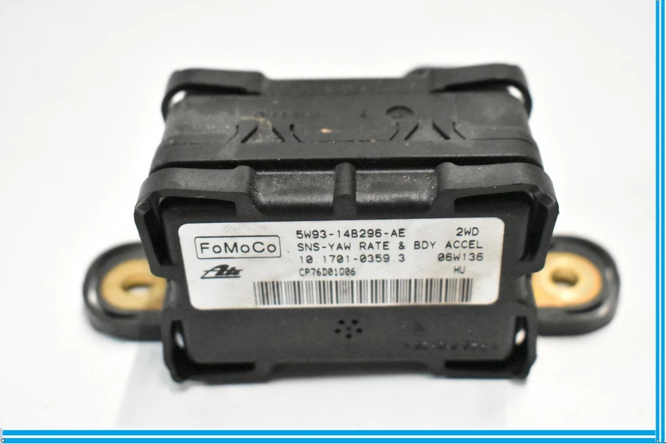 2005-2008 JAGUAR S-TYPE YAW ACELERAÇÃO VELOCIDADE SENSOR DE TAXA DE GIRO 5W93-14B296-AE - Imagem 1 de 4