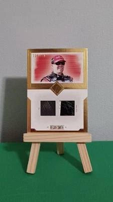 2014 Press Pass Total Memorabilia Dual Gold 038/150 Regan Smith #TM-RS - Image 1 of 4