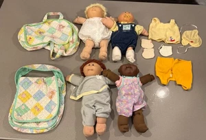 Lote de conjunto de velero azul chupete vintage 1984 Cabbage Patch Kids muñeca prematura - Imagen 1 de 20