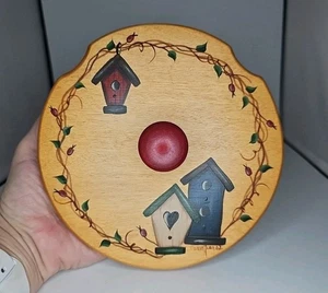 Basket Accessories Akron PA Longaberger LRG Gatehouse Basket Wood Lid Bird House - Picture 1 of 8