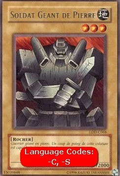 YuGiOh Giant Soldier of Stone (V.2) LDD-SP068 Rare Spanisch NM 1st - Bild 1 von 2