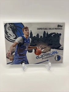 2025-26 Topps NBA Cooper Flagg Clutch City Prospects CC-1 Base Rookie Card RC - Bild 1 von 2