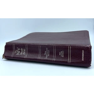 NIV Study Bible New International Version OOP 1985 Leather See Pics READ - Picture 1 of 11