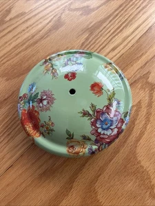 MacKenzie-Childs Green Flower Market Lid Only. No Knob, No Seal, As Is. - Picture 1 of 6