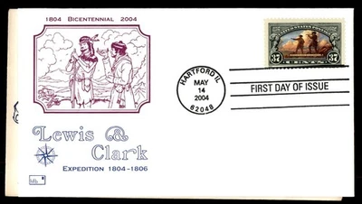 Mayfairstamps US FDC 2004 Illinois Lewis and Clark expedition bicentennial hfb F - Image 1 of 2