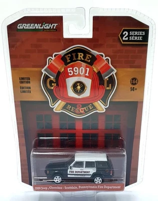 Greenlight 1/64 Scale 67020-D - 2000 Jeep Cherokee Fire Department - Image 1 of 4