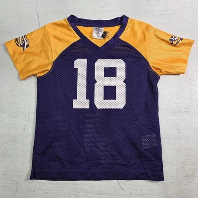 NCAA LSU Tigers Rivalry Threads Mesh Football Jersey Boys Toddlers Sz 4T EUC - Image 1 of 4
