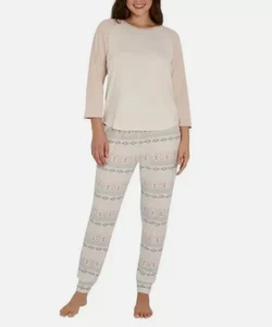 Eddie Bauer Women’s 2-Piece Sleep Set – Tan, Size M - Picture 1 of 4
