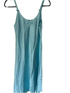 Vintage Christian Dior hellblau Dessous Nachthemd Schlupfkleid Midi romantisch - Bild 1 von 11