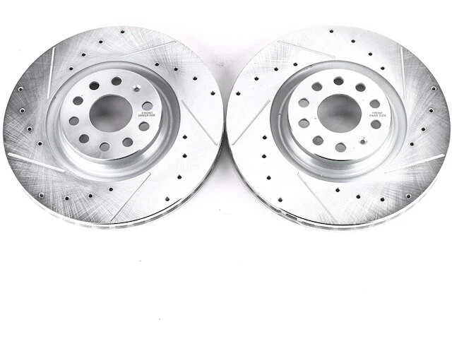 Brake Rotor Set For Golf R Tiguan S3 Q3 A3 Quattro Arteon CC GTI Jetta QR84F2 - Image 1 of 1