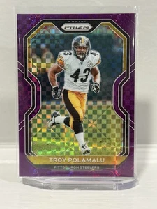 Troy Polamalu 2020 Panini Prizm #73 Purple Power Prizm/49 Steelers Salón de la fama - Imagen 1 de 4