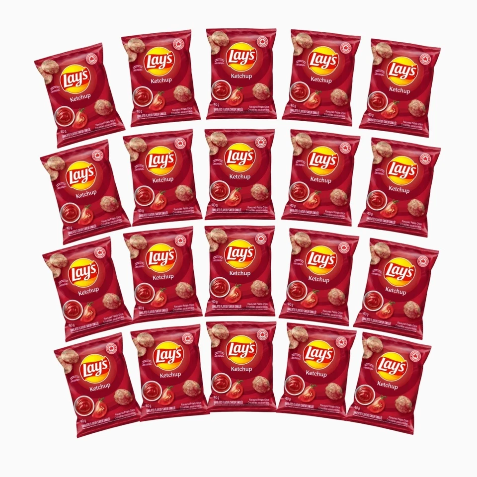 Lays Ketchup Potato Chips Minis 40g x 20ct - Image 1 of 1
