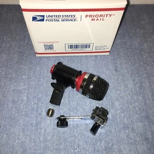 Drum Mic RED For Tom Floor/Rack Toms Cajon Avantone ATOM+Mount Set Kit Used NICE - Picture 1 of 6