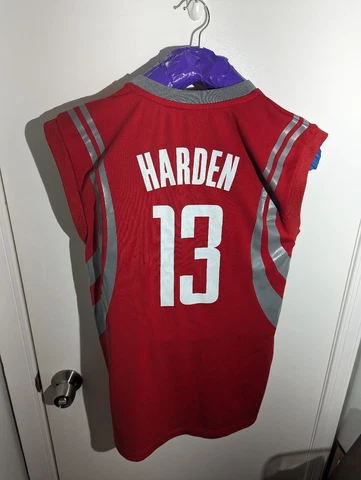 James Harden #13 Adidas NBA Jersey Houston Rockets Men's Sx Small Red EUC Cover