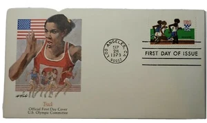 #1791 FDC 1979 Fleetwood 15c Olympic Track Los Angeles CA - Picture 1 of 5