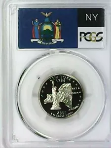 2001-S 25C State Quarter New York PCGS PR69 DCAM CLAD 22csr0427 - Picture 1 of 4