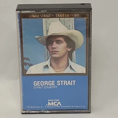 GEORGE STRAIT STRAIT COUNTRY MUSIC CASSETTE TAPE 1981 Tested Plays  Foto 1 de 3