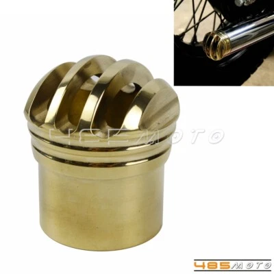 Tubo de punta de escape a la parrilla de latón de 1-3/4" para Harley XS650 Bobber Chopper Café Racer Foto 1 de 4