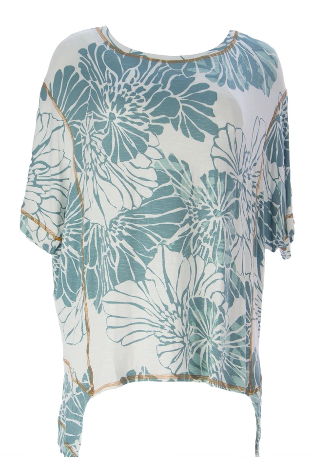 Miraclebody by Miraclesuit Mujer Pátina Verde Twila Estampado con Costuras Top - Imagen 1 de 3