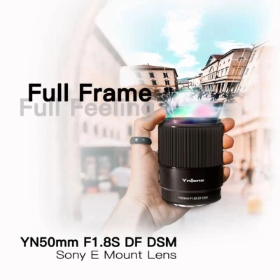 YONGNUO AF YN50mm F1.8S DF DSM Auto Full Frame Lens for Sony E-Mount Cameras - Image 1 of 4