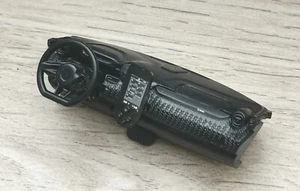 #581 1:24 Ø15mm ARMATURENBRETT SPORTLENKRAD Bedienfeld Tuning Diorama ZUBEHÖR - Picture 1 of 3
