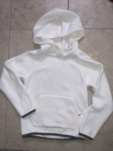 OFF WHITE Felpa con cappuccio pullover ragazzo DSG Dick’s Sporting Goods pile bianco sporco taglia 2XS XXS