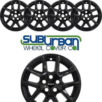 SE ADAPTA A Chevrolet Equinox 2022-2024 # 7022-GB 17" negro brillante cubiertas de rueda NUEVO CONJUNTO/4 Foto 1 de 4