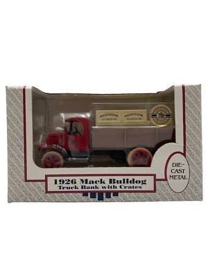 Vtg ERTL 1926 Bull Dog Mack Truck Anheuser-Busch Diecast Coin Bank 1/38 Scale  - Image 1 of 4