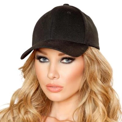 Gorra estilo béisbol negra ajustable lisa árbitro deportivo disfraz SWAT H4553 Foto 1 de 3