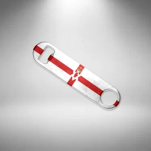 Northern Ireland Flag Bottle Opener Stainless Steel Bar Blade Double Sided Print - Picture 1 of 1