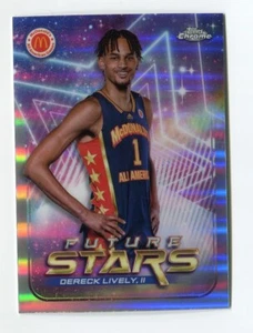 2022 Topps Chrome McDonald All American Dereck Lively II Future Stars #FS-4 - Imagen 1 de 2