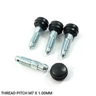 4x BRAKE CALIPER BLEED NIPPLES SCREWS FITS: BMW 5 SERIES E34 1988-1996 NIP1002N - Image 1 of 2
