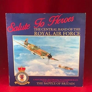 THE CENTRAL BAND OF THE ROYAL AIR FORCE Salute To Heroes 1990 UK Vinyl LP RAF - Picture 1 of 3